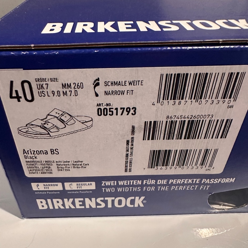 Leather Birkenstock slide sandal barely worn